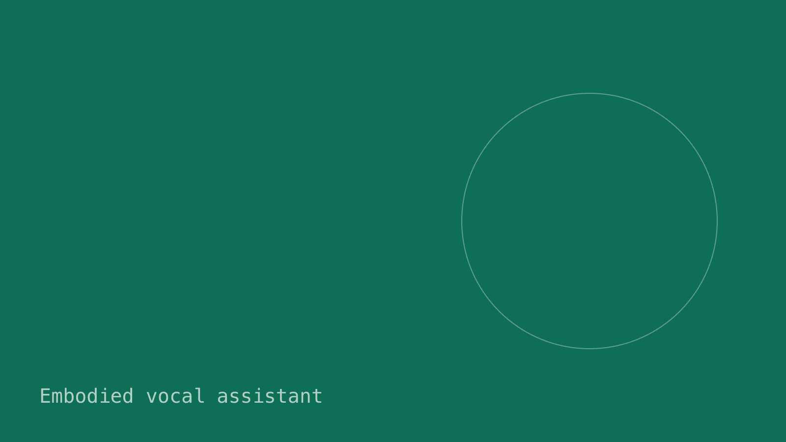 Embodied vocal assistant placeholder image