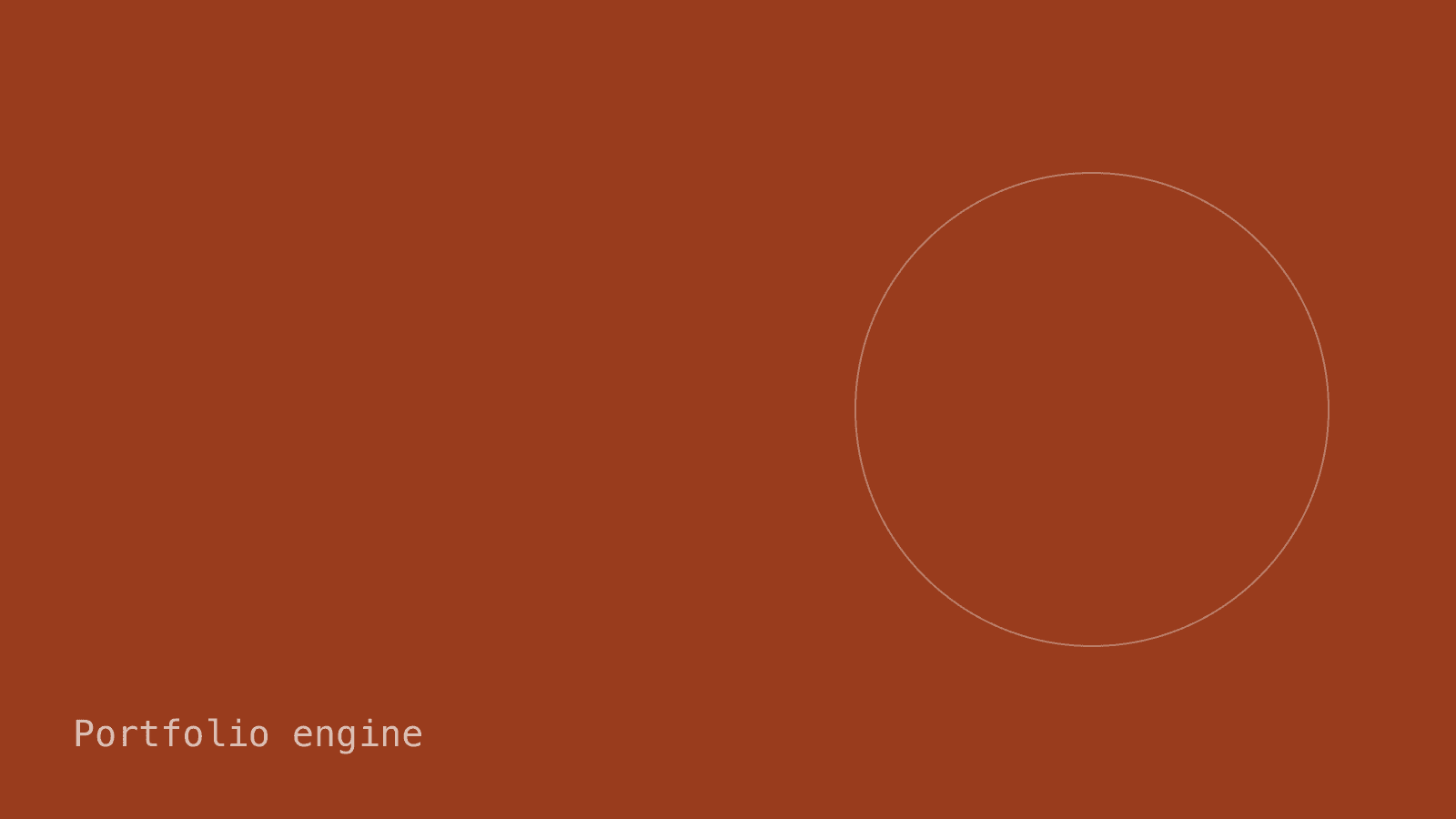 Portfolio engine placeholder image