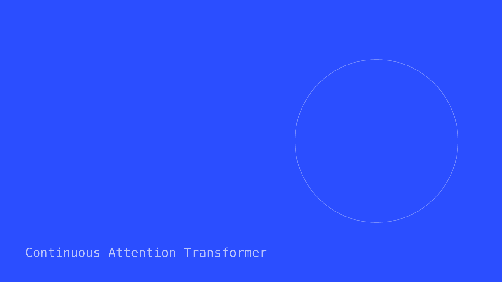 Continuous Attention Transformer placeholder image
